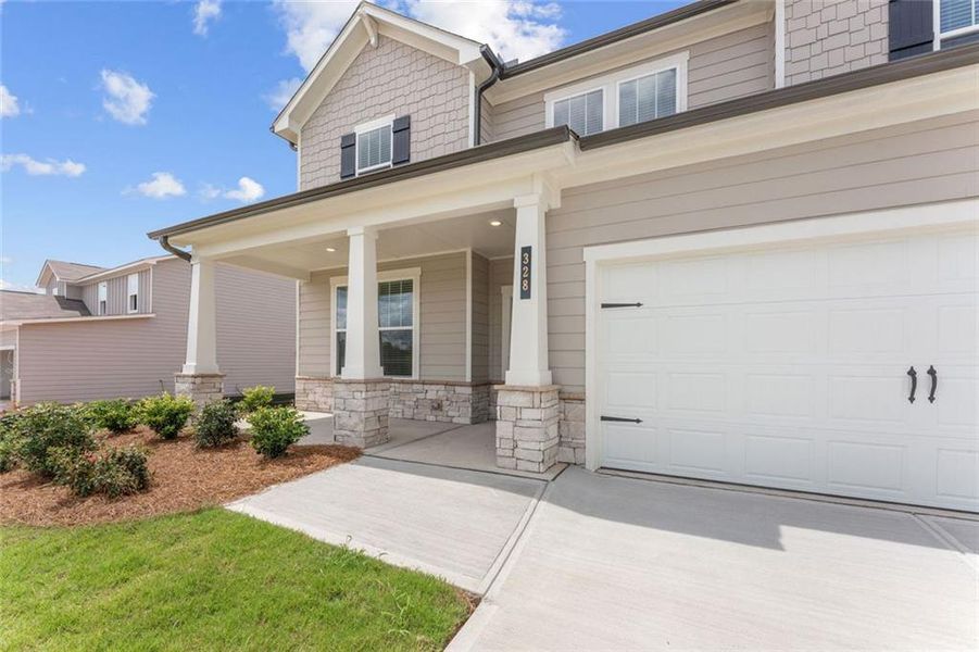 Exterior details and patio area of a home in Reserve at Gum Springs, Jefferson (Image 3).