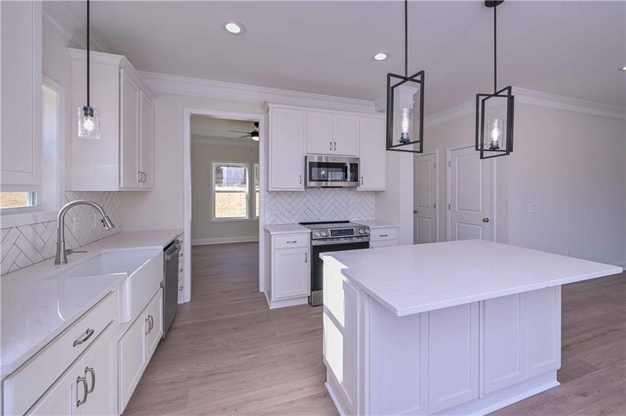 Furnished interior view inside a new home in , Buchanan (Image 7).