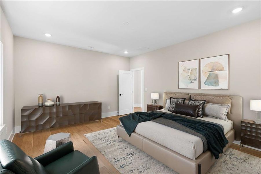 Furnished interior view inside a new home in , Atlanta (Image 37).