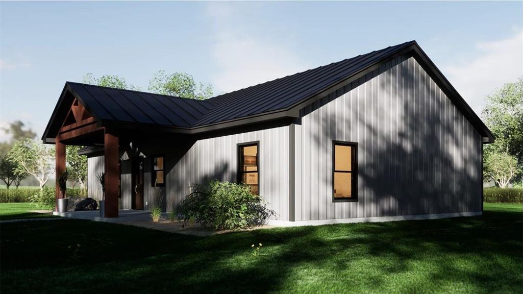 Front exterior of a new home in , Tioga, TX, highlighting curb appeal (Image 1).