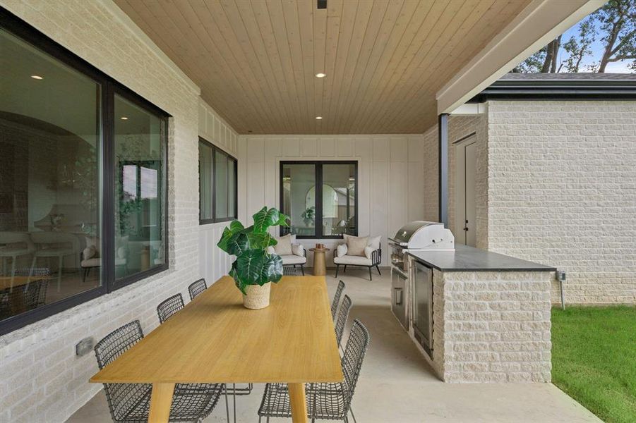 Exterior details and patio area of a home in , Dallas (Image 21). Exterior details and patio area of a home in , Dallas (Image 21).