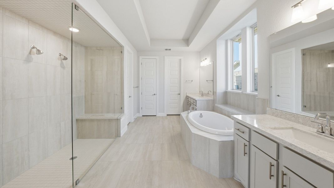 Furnished interior view inside a new home in Hawkes Landing, Leander (Image 14).