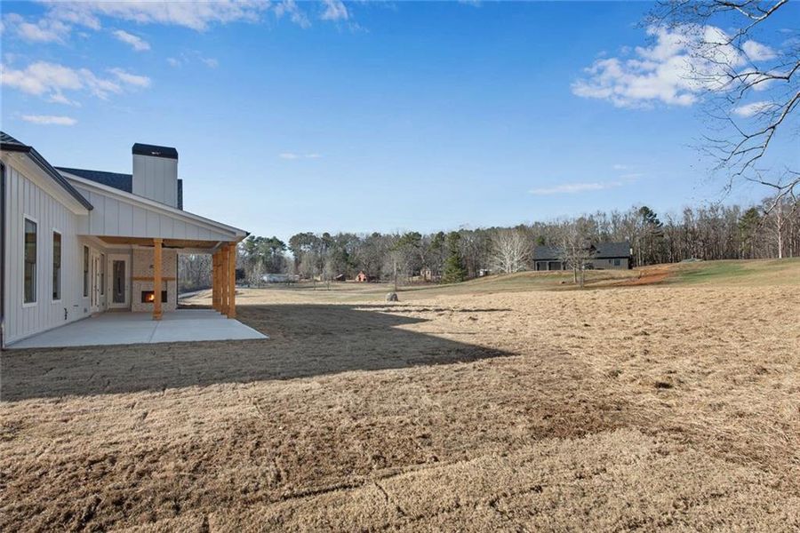 Exterior details and patio area of a home in , Hiram (Image 34).