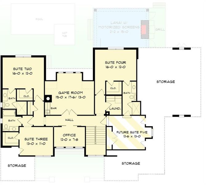2D floor plan layout of this home in , Gainesville, GA (Image 6).