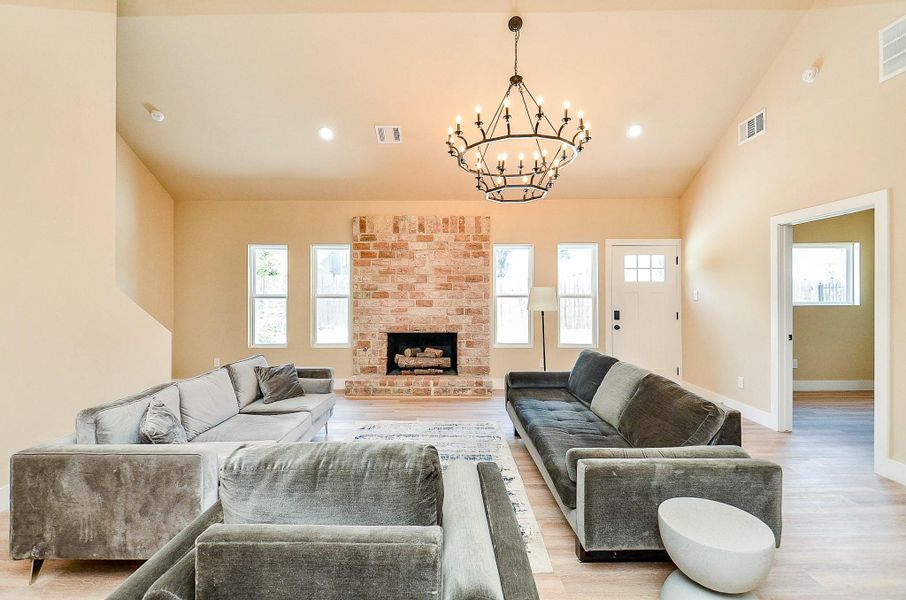 Furnished interior view inside a new home in , Sugar Land (Image 8).