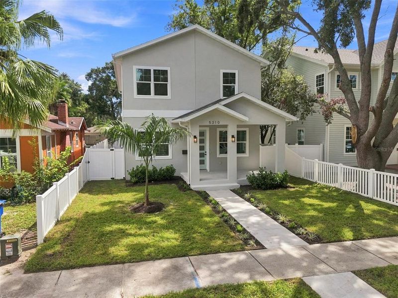 Front exterior of a new home in , St. Petersburg, FL, highlighting curb appeal (Image 35). Front exterior of a new home in , St. Petersburg, FL, highlighting curb appeal (Image 35).