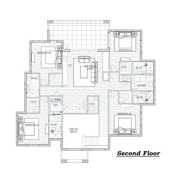 2D floor plan layout of this home in , Boca Raton, FL (Image 5).