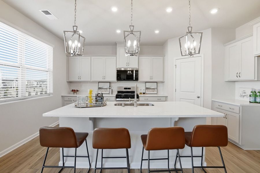 Furnished interior view inside a new home in Waxhaw Landing, Monroe (Image 5).
