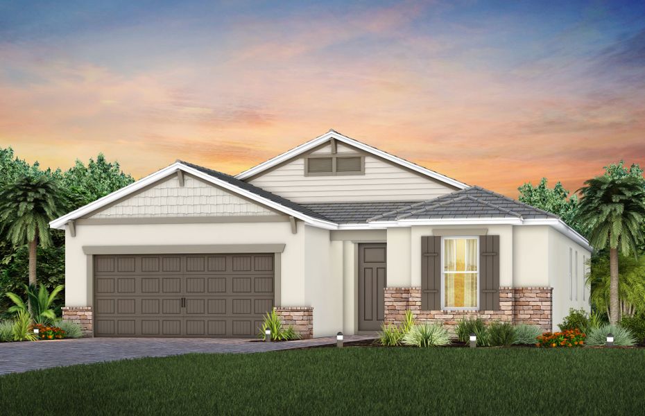 Exterior C2 with stone