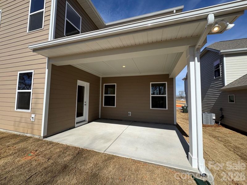 Exterior details and patio area of a home in McFarland Estates, York (Image 3).