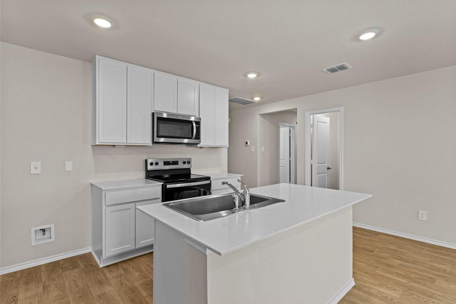 Furnished interior view inside a new home in Ladera, Luling (Image 7). Furnished interior view inside a new home in Ladera, Luling (Image 7).