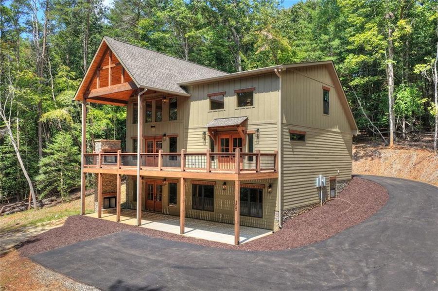 Exterior details and patio area of a home in , Ellijay (Image 31). Exterior details and patio area of a home in , Ellijay (Image 31).