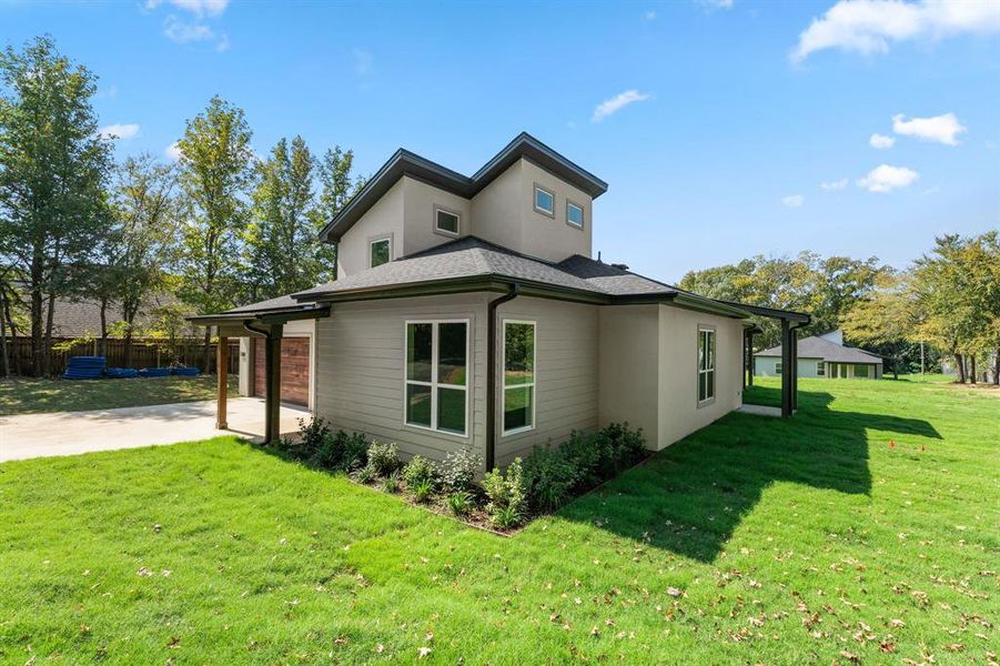 Exterior details and patio area of a home in , Lindale (Image 24). Exterior details and patio area of a home in , Lindale (Image 24).