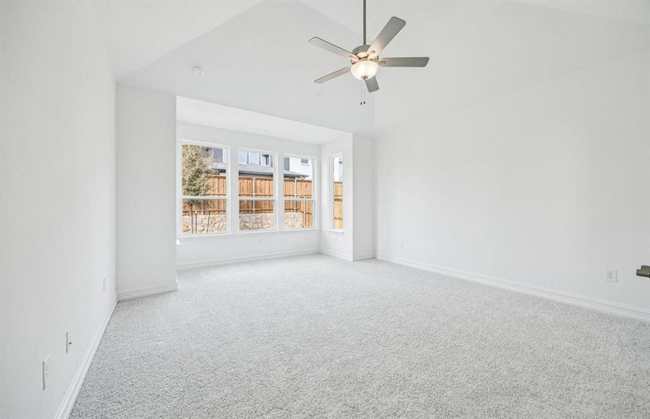 Spacious owner's suite highlighted by large windows Spacious owner's suite highlighted by large windows