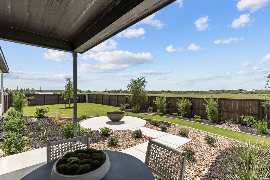 Exterior details and patio area of a home in Dove Song, Marion (Image 3).