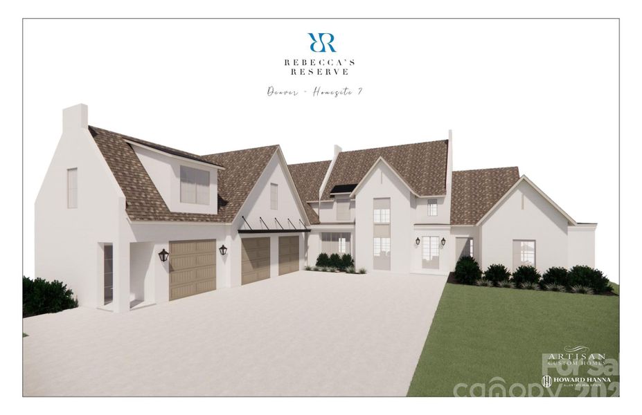 Exterior rendering of this home design in , Denver, NC (Image 4).