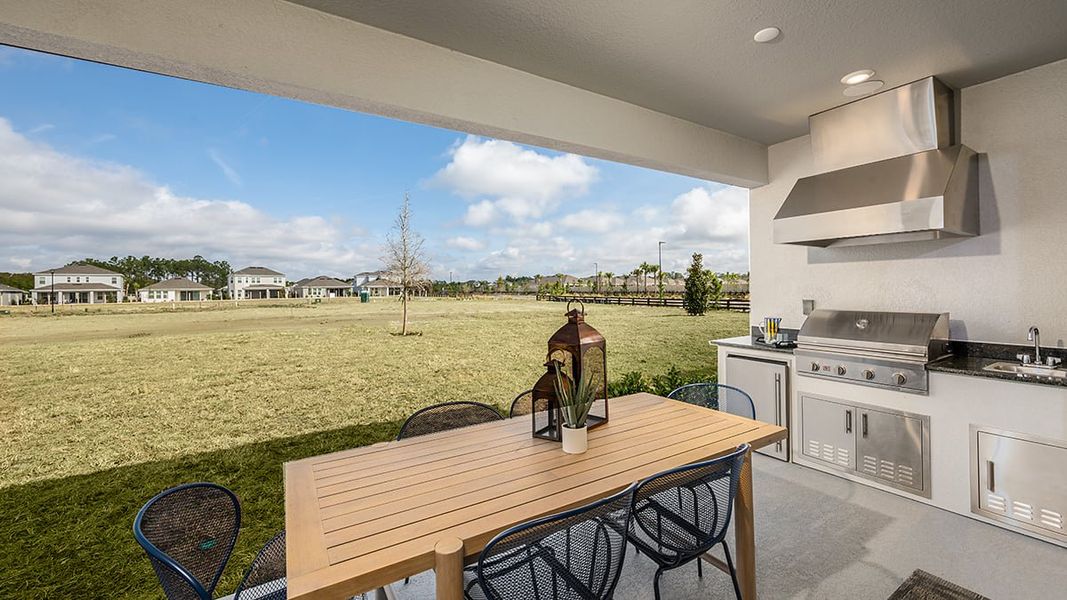 Representative exterior details of a home built from the Montauk by Taylor Morrison in Timber Ridge, Plant City (Image 3).