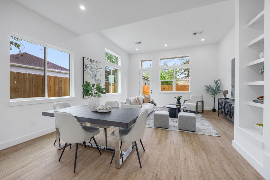 Furnished interior view inside a new home in , Houston (Image 9).