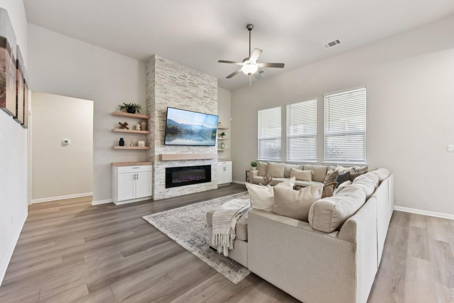 Furnished interior view inside a new home in Big Sky Ranch - Executive Collection, Dripping Springs (Image 13).