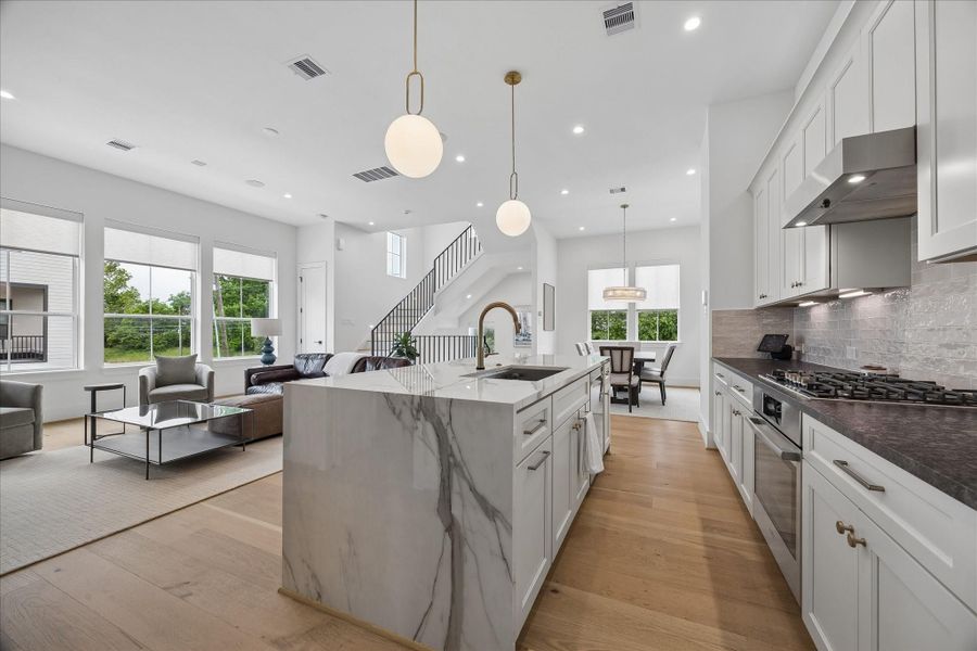 Furnished interior view inside a new home in , Houston (Image 10).
