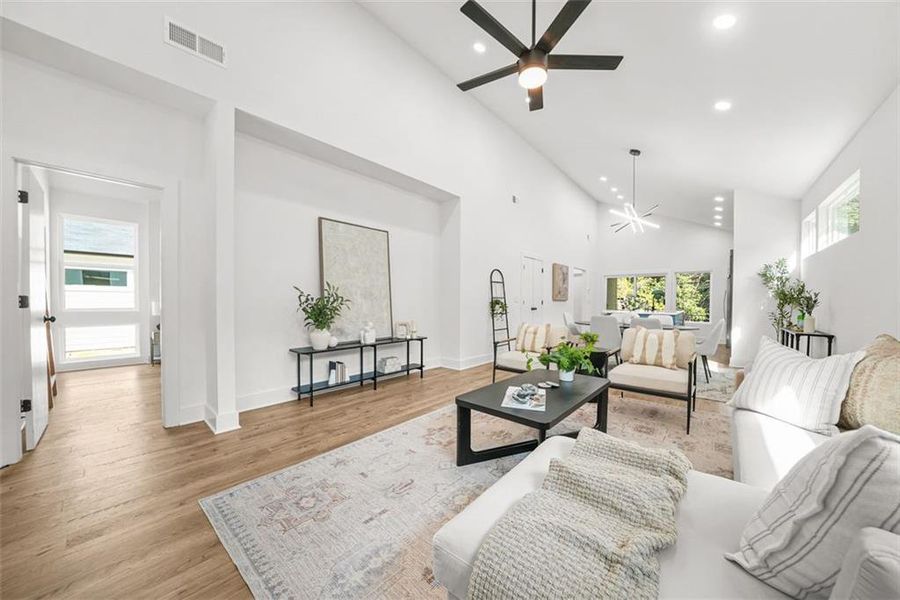 Furnished interior view inside a new home in , Atlanta (Image 9).