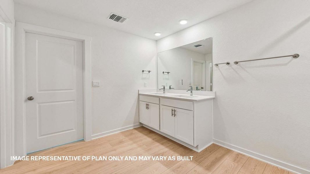 Furnished interior view inside a new home in Trails at Wildhorse, Austin (Image 3).