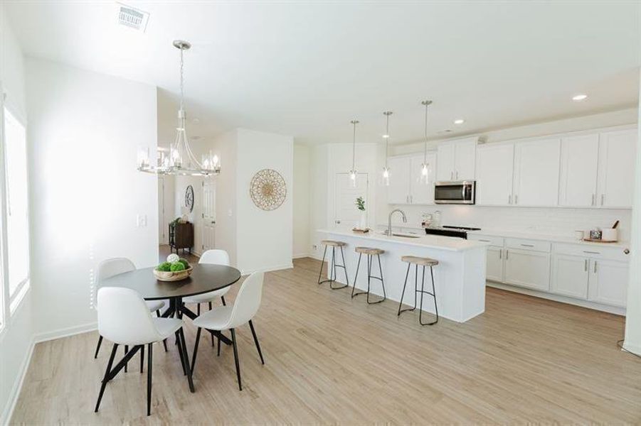 Furnished interior view inside a new home in Downtown Fausett, Dawsonville (Image 7).