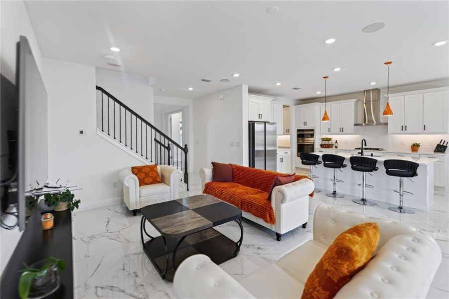 Furnished interior view inside a new home in , Sarasota (Image 46).