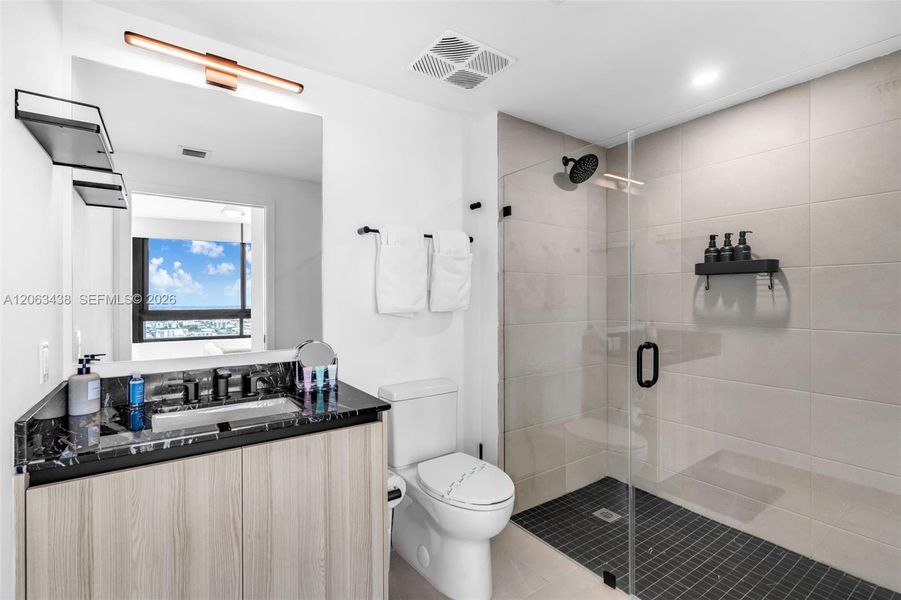 Furnished interior view inside a new home in , Miami (Image 43).