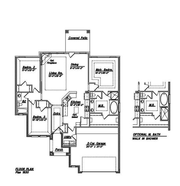 2D floor plan layout of this home in River Ranch, Dayton, TX (Image 3).
