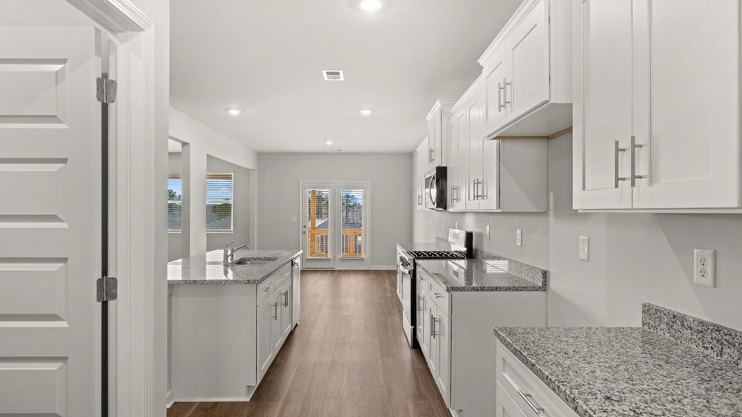 Representative furnished interior of a home built from the Halton by D.R. Horton in Southwind Village, Evans (Image 9).