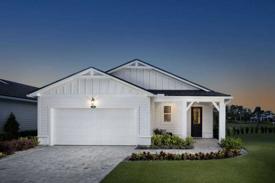 Representative exterior photo of a completed home built from the Barbados by Mattamy Homes in RiverTown - WaterSong, St. Johns, FL (Image 18). Representative exterior photo of a completed home built from the Barbados by Mattamy Homes in RiverTown - WaterSong, St. Johns, FL (Image 18).