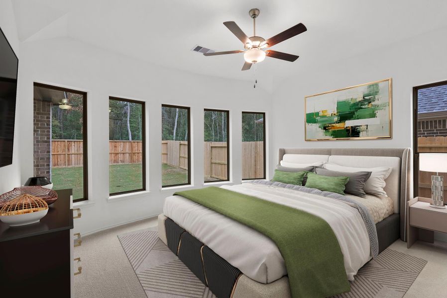 Furnished interior view inside a new home in The Highlands, Porter (Image 6).