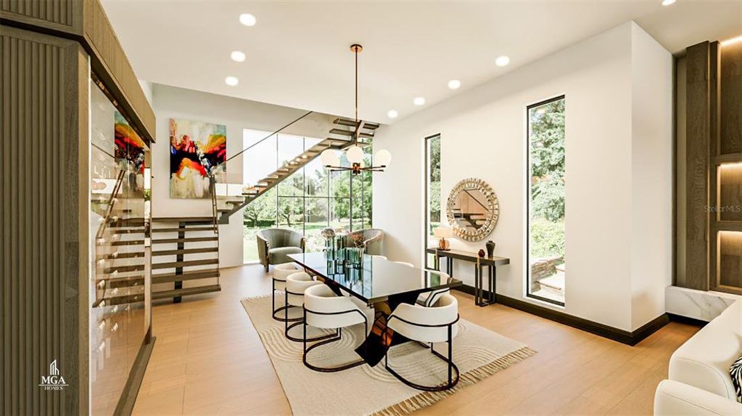 Furnished interior view inside a new home in , Tampa (Image 16). Furnished interior view inside a new home in , Tampa (Image 16).