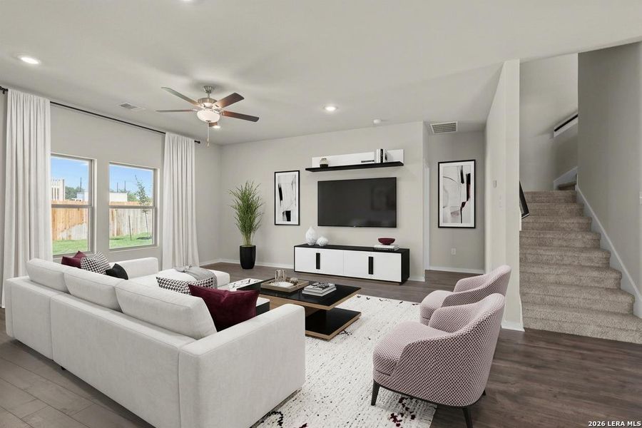 Furnished interior view inside a new home in Summerlin, San Antonio (Image 13).