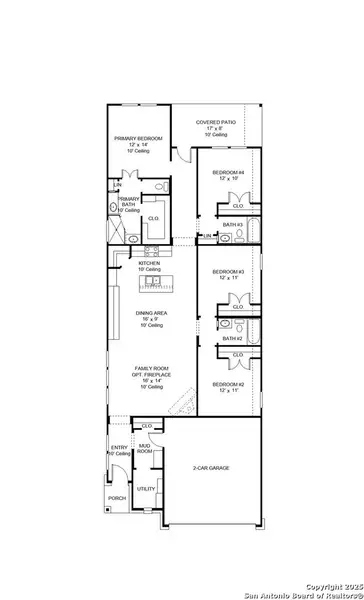 2D floor plan layout of this home in Ladera 40', San Antonio, TX (Image 2). 2D floor plan layout of this home in Ladera 40', San Antonio, TX (Image 2).