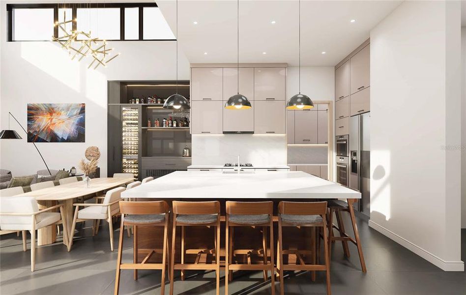 Furnished interior view inside a new home in , Tampa (Image 7).