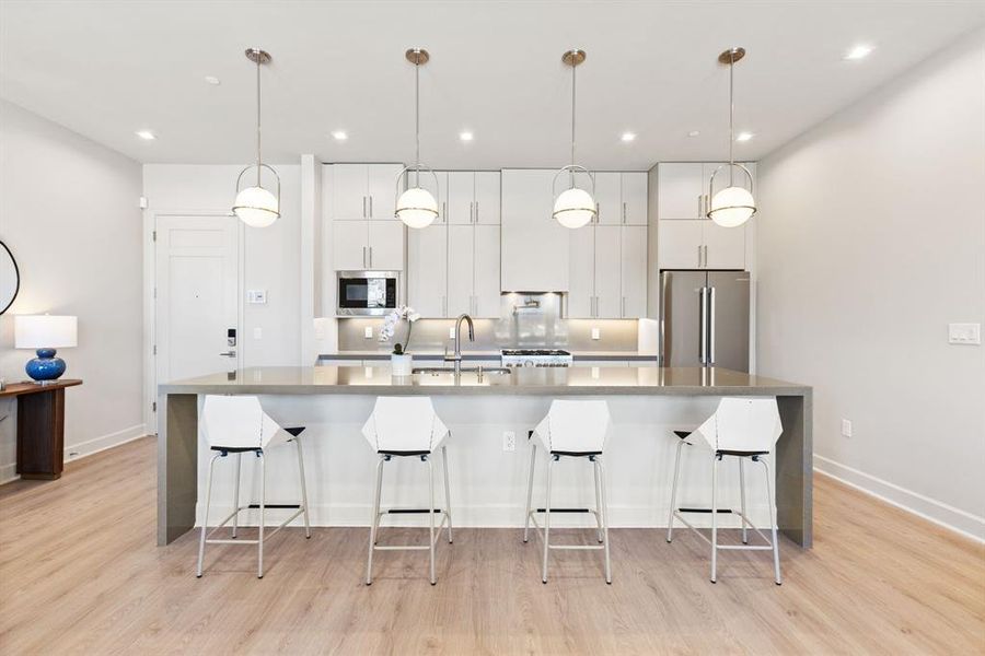 Furnished interior view inside a new home in , Dallas (Image 19).