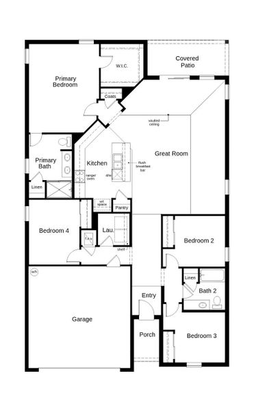 2D floor plan layout of this home in The Preserve at Legends Pointe II, Hudson, FL (Image 2). 2D floor plan layout of this home in The Preserve at Legends Pointe II, Hudson, FL (Image 2).