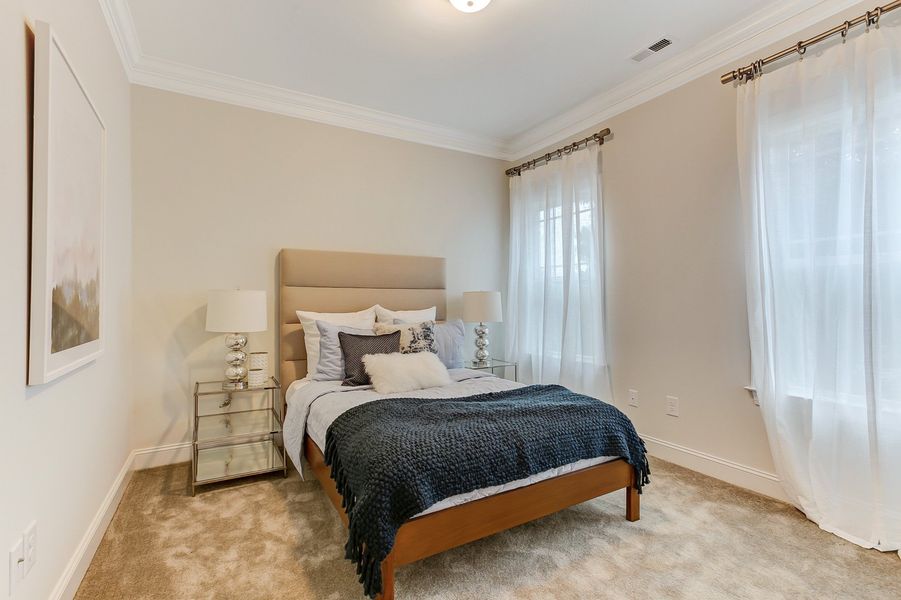 Representative furnished interior of a home built from the Ashton by Keystone Homes NC in Weybridge, Burlington (Image 49).