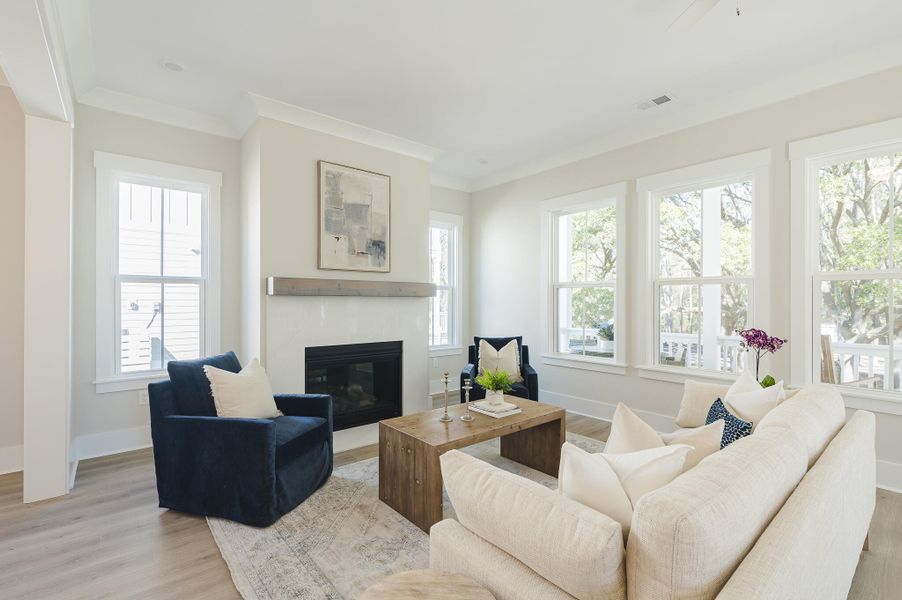Furnished interior view inside a new home in Ferryboat Landing, Charleston (Image 5).