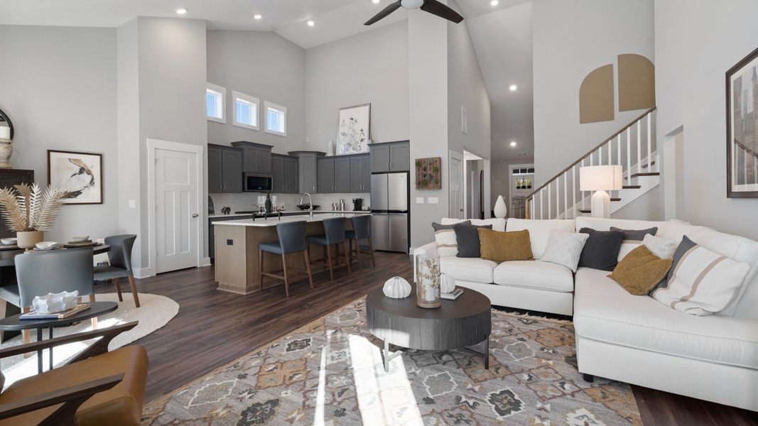Furnished interior view inside a new home in Iris Meadows, Moore (Image 8).