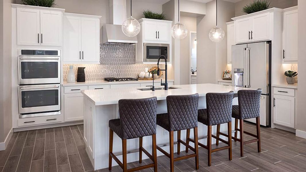 Representative furnished interior of a home built from the Albany by Taylor Morrison in Combs Ranch Landmark Collection, San Tan Valley (Image 5).