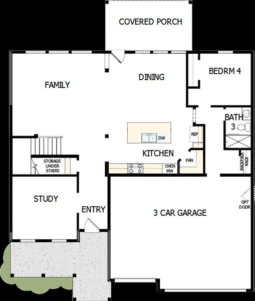 2D floor plan layout of this home in Serenity - The Park Collection, Fuquay Varina, NC (Image 2). 2D floor plan layout of this home in Serenity - The Park Collection, Fuquay Varina, NC (Image 2).