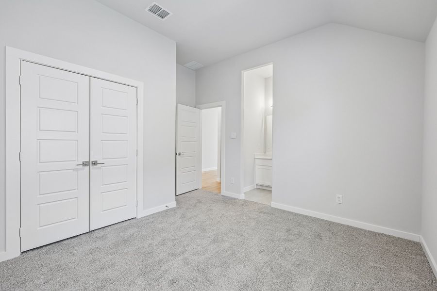 Bedroom in the Gilmour II home plan by Trophy Signature Homes