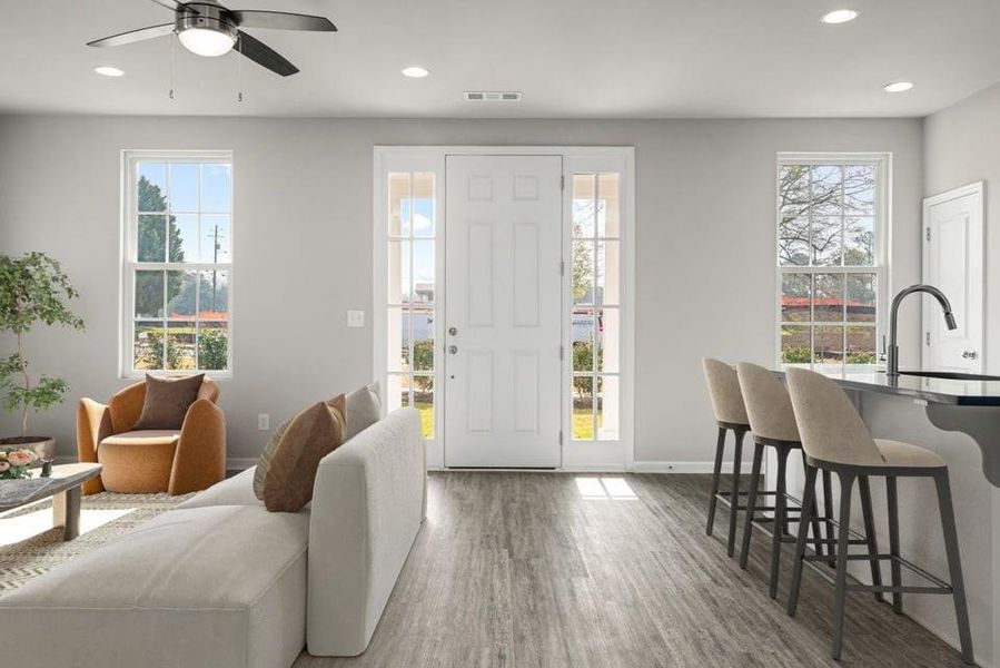 Furnished interior view inside a new home in Harmony, Auburn (Image 6). Furnished interior view inside a new home in Harmony, Auburn (Image 6).