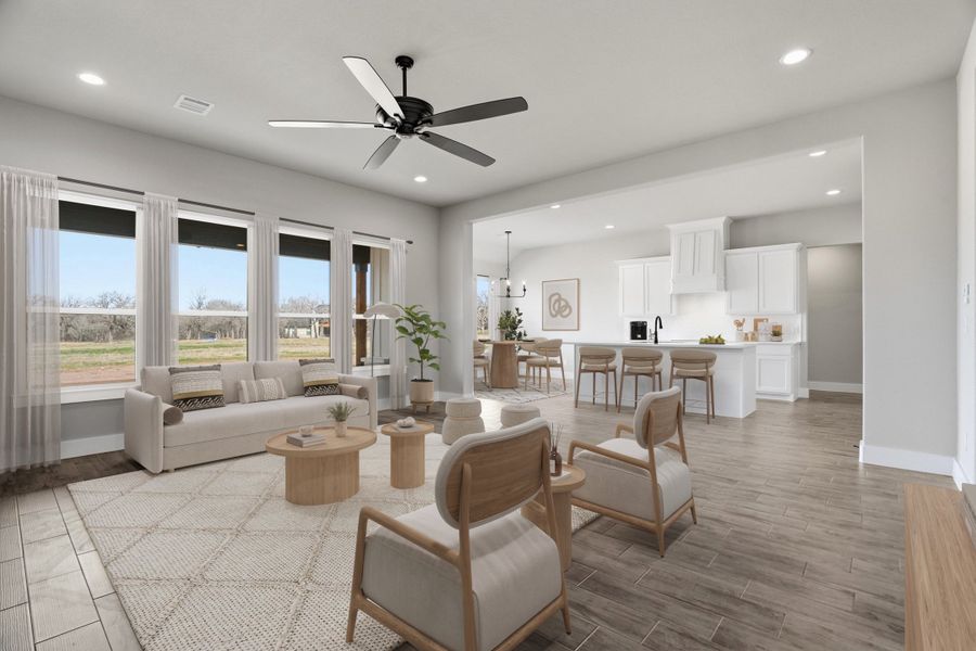 Representative furnished interior of a home built from the The Lotus by Kenmark Homes in Zion Valley, Poolville (Image 6).