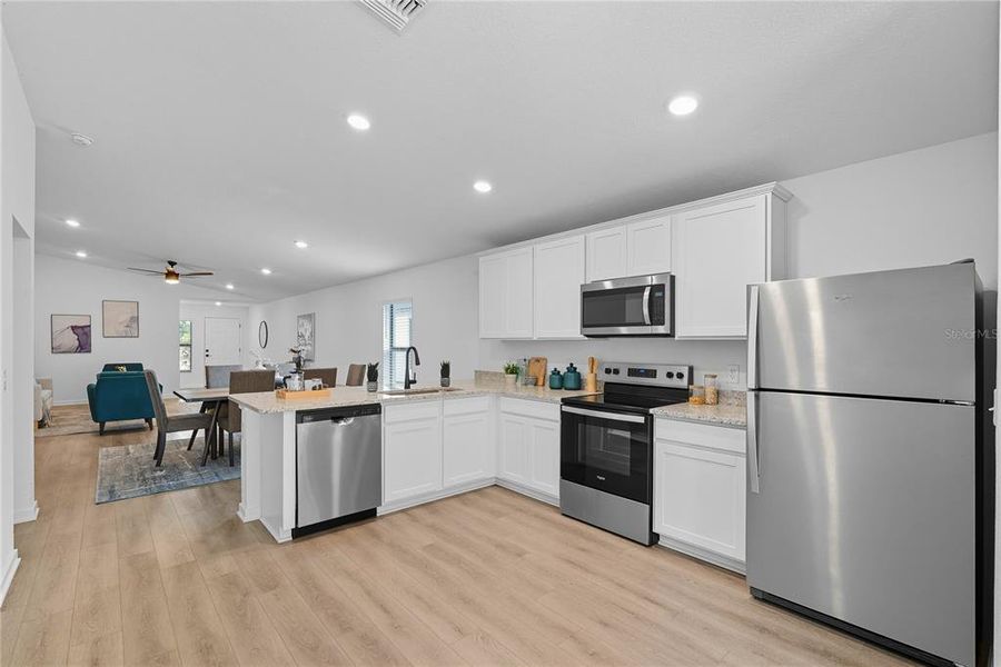 Furnished interior view inside a new home in , Tampa (Image 15). Furnished interior view inside a new home in , Tampa (Image 15).