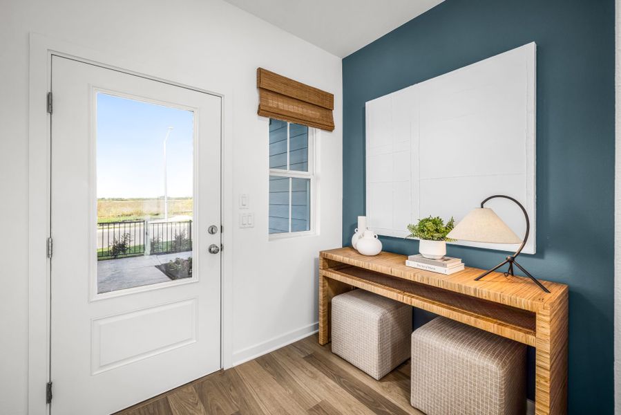 Representative furnished interior of a home built from the Afton by Pulte Homes in Crosswinds, Kyle (Image 16).