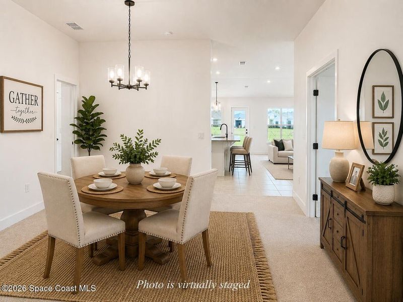 Furnished interior view inside a new home in St. John's Preserve, Palm Bay (Image 12).